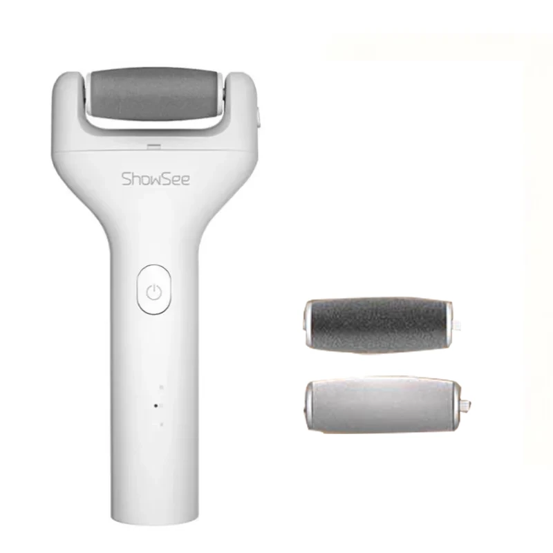 Showsee B1-W Electric Pedicure Device Foot Care Grinding Skin Hard Breakage Remover Foot File Grinder Dead Skin Callus Remover Pedicure Tools (image for) Showsee B1-W Electric Pedicure Device Foot Care Grinding Skin Hard Breakage Remover Foot File Grinder Dead Skin Callus Remover Pedicure Tools